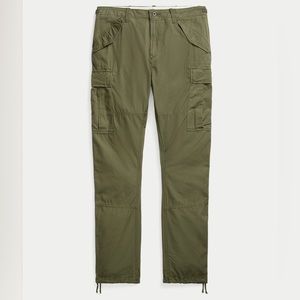 Polo Ralph Lauren Men's 38 X 32 Olive Green Utility Slim Fit Ripstop Cargo Pants